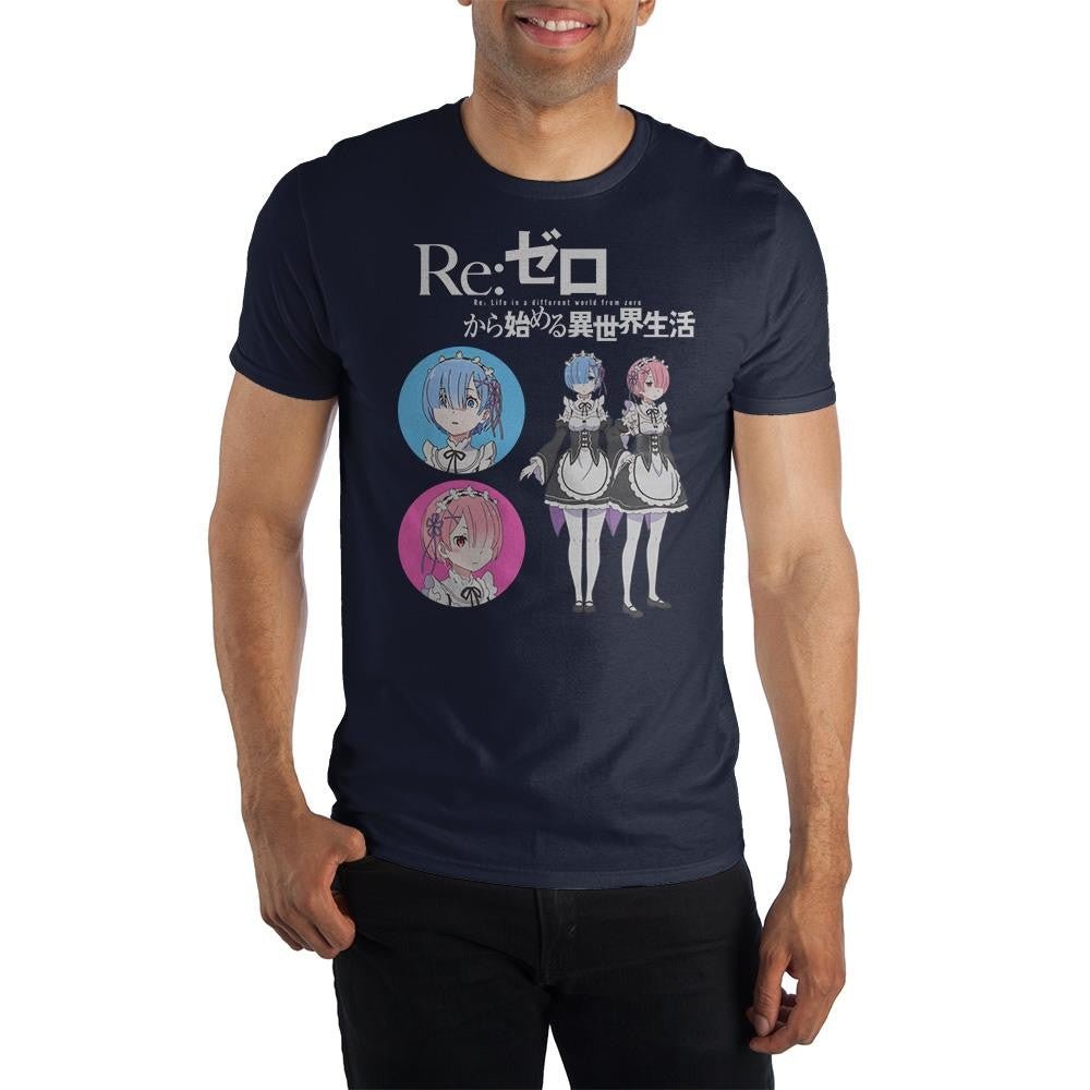 RE:ZERO Re:ゼロから始める異世界生活 - レム・ラム / Tシャツ / メンズ - PGS